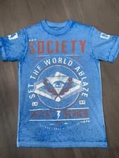 Society Of The Sun Buckle Mens Short Sleeve Shirt Size Extra Small X-Small XS