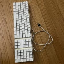 Apple A1048 Pro Keyboard White Clear USB Vintage iMac G3 G4 Y2K