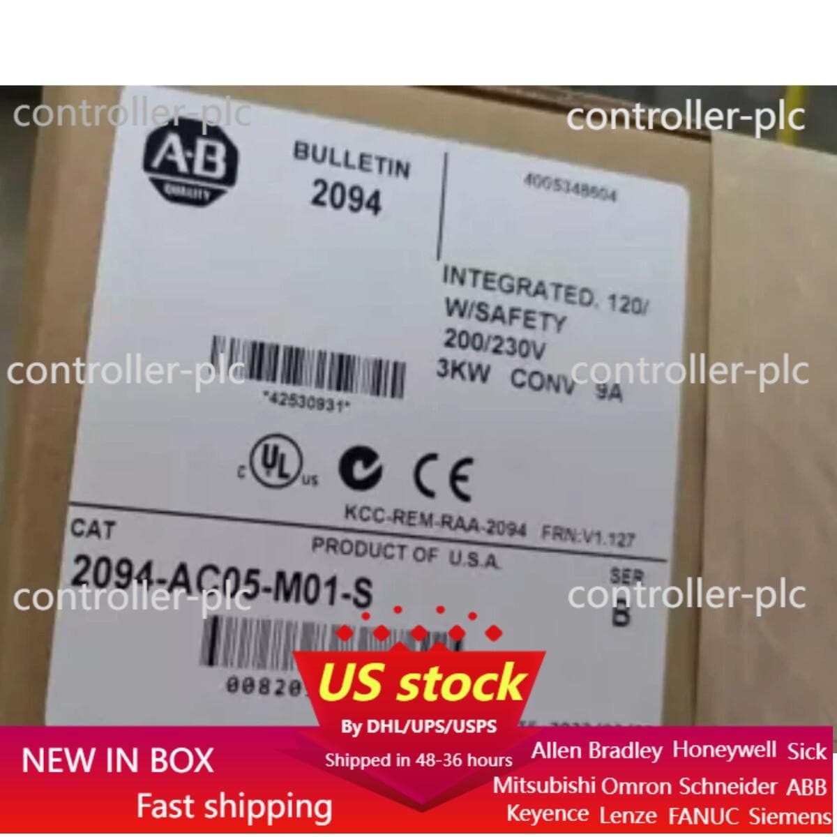 New Sealed AB 2094-AC05-M01-S Kinetix 6000 Integrated Axis Module US Free Tax