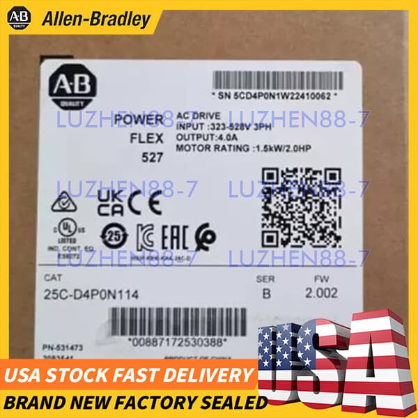 25C-D4P0N114 Original Genuine Inverter New Sealed Allen-Bradley Free Shipping