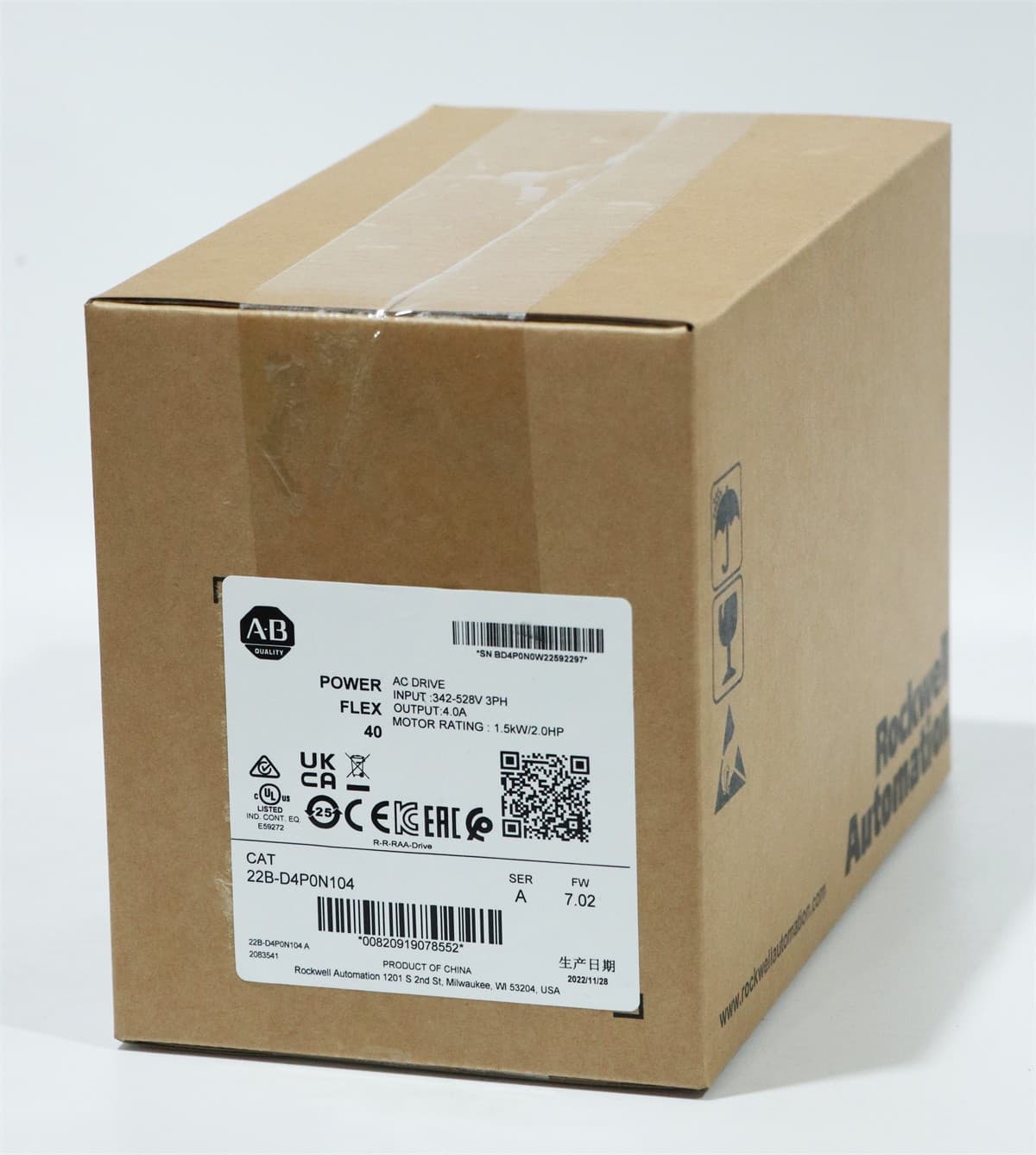 Series A PowerFlex 40 AC Drive New Factory Sealed 22B-D4P0N104