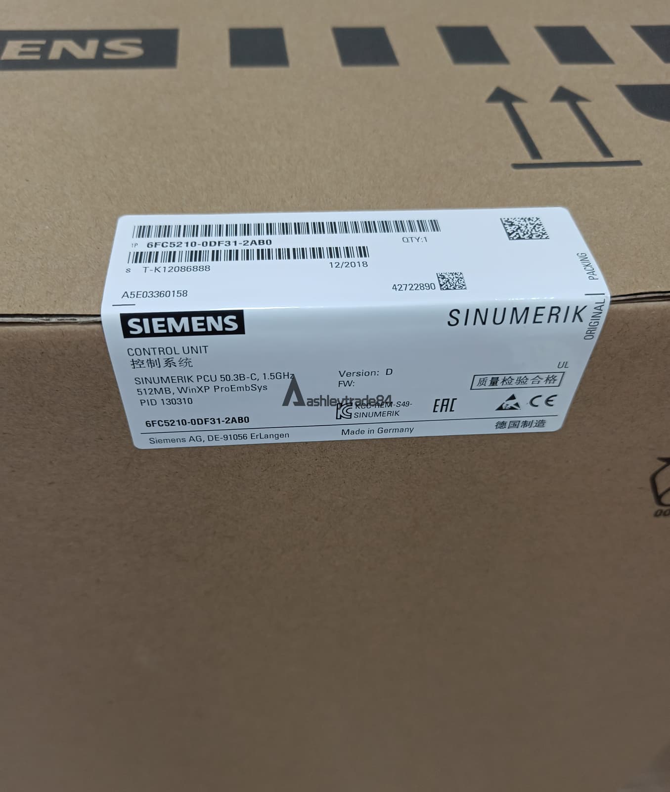 1PCS NEW SIEMENS 6FC5210-0DF31-2AB0 6FC5 210-0DF31-2AB0