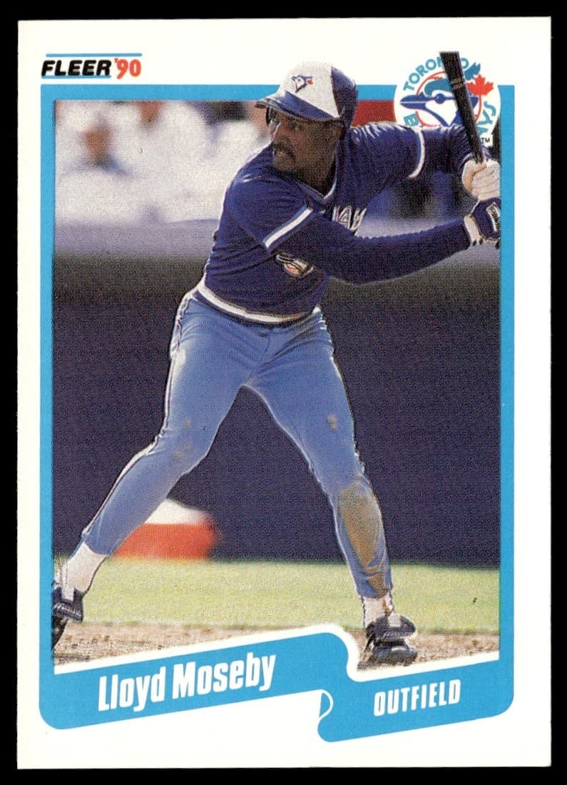 1990 Fleer Lloyd Moseby Toronto Blue Jays #90