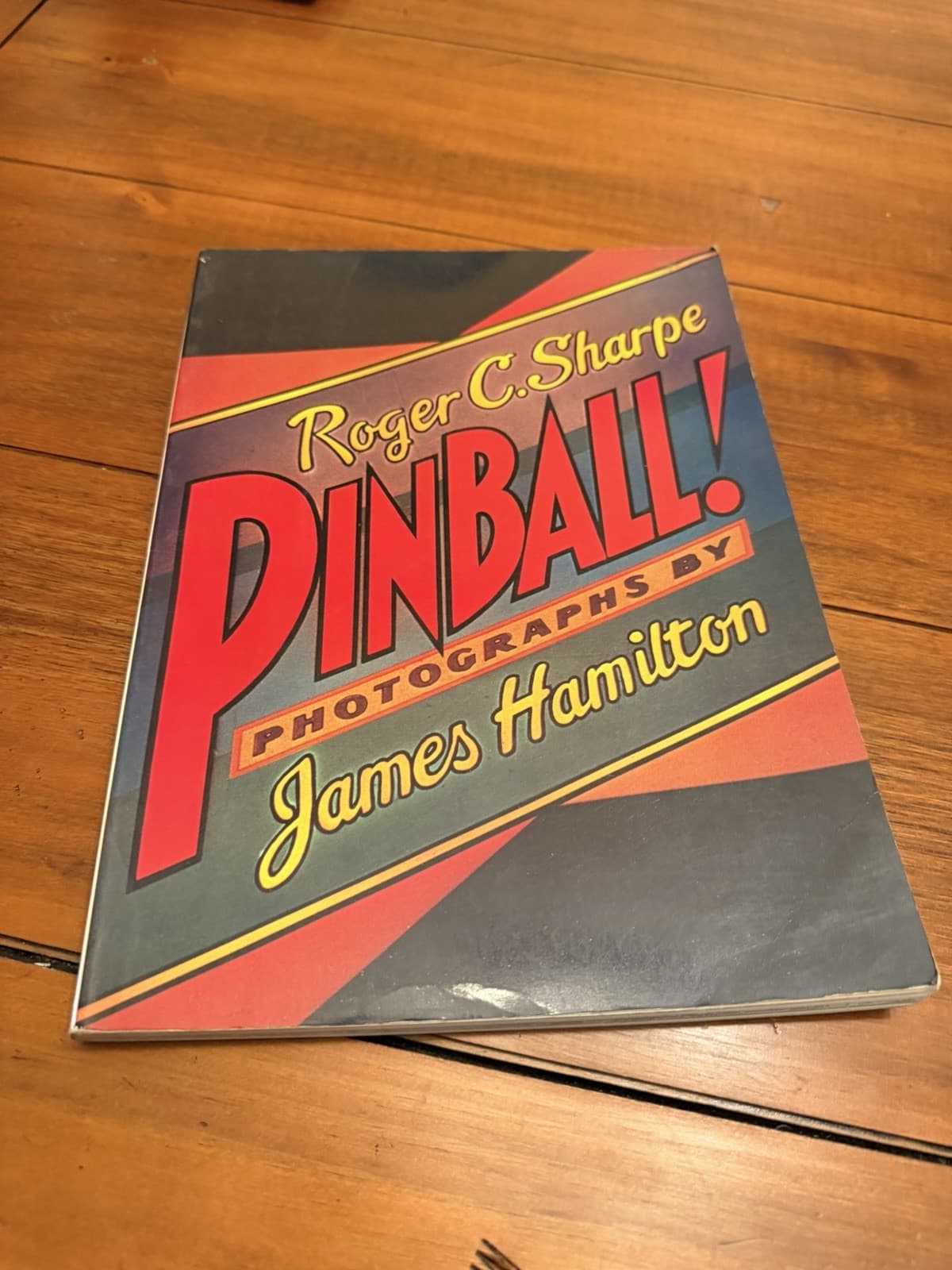 PINBALL! Roger C. Sharpe 1st Edition 1977 Vintage Paperback James Hamilton Art