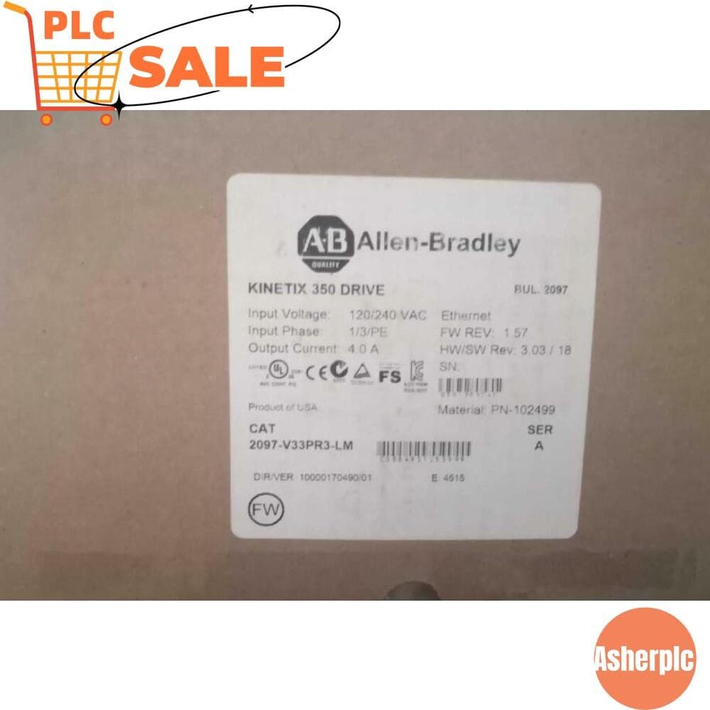 New Sealed AB 2097-V33PR3-LM Kinetix 350 Servo Drive 2097V33PR3LM US Free Tax