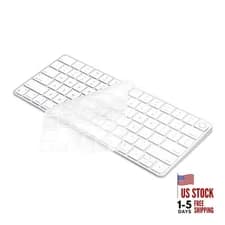 Keyboard Cover Skin for 2024-2021 Apple Magic Keyboard 3 with Touch ID Clear