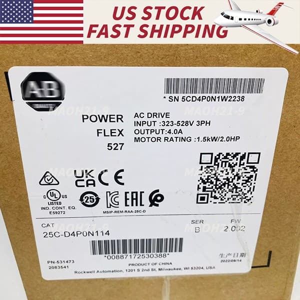 Allen-Bradley 25C-D4P0N114 New Sealed Original Genuine Inverter Free Shipping