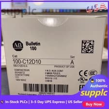 ALLEN BRADLEY. 100-C12D10 CONTACTOR 110/120V50/60HZ US Free Tax