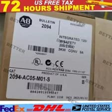 New Sealed AB 2094-AC05-M01-S Kinetix 6000 Integrated Axis Module US Free Tax