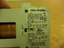 Allen-Bradley Cat # 100-C12D*10 Series A