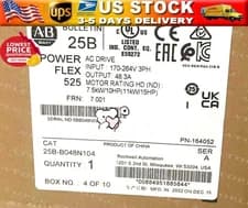 25B-B048N104 Allen Bradley 25BB048N104 PowerFlex 525 7.5kW 10HP AC Drive