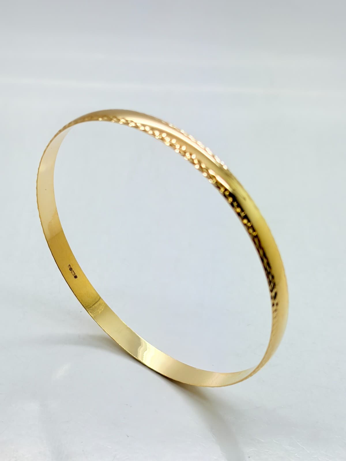 9ct Yellow Solid Gold Slave Bangle – 6.0mm CHEAPEST ON EBAY