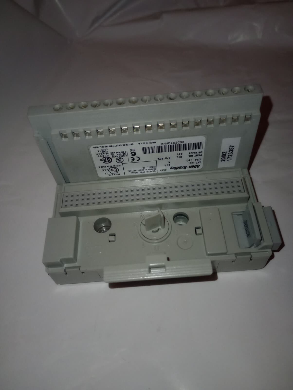NEW GENUINE ALLEN-BRADLEY 1794-TB3 SER A TERMINAL BLOCK FLEXBUS 96145475 MADE US