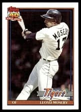 1991 Topps Lloyd Moseby Detroit Tigers #632
