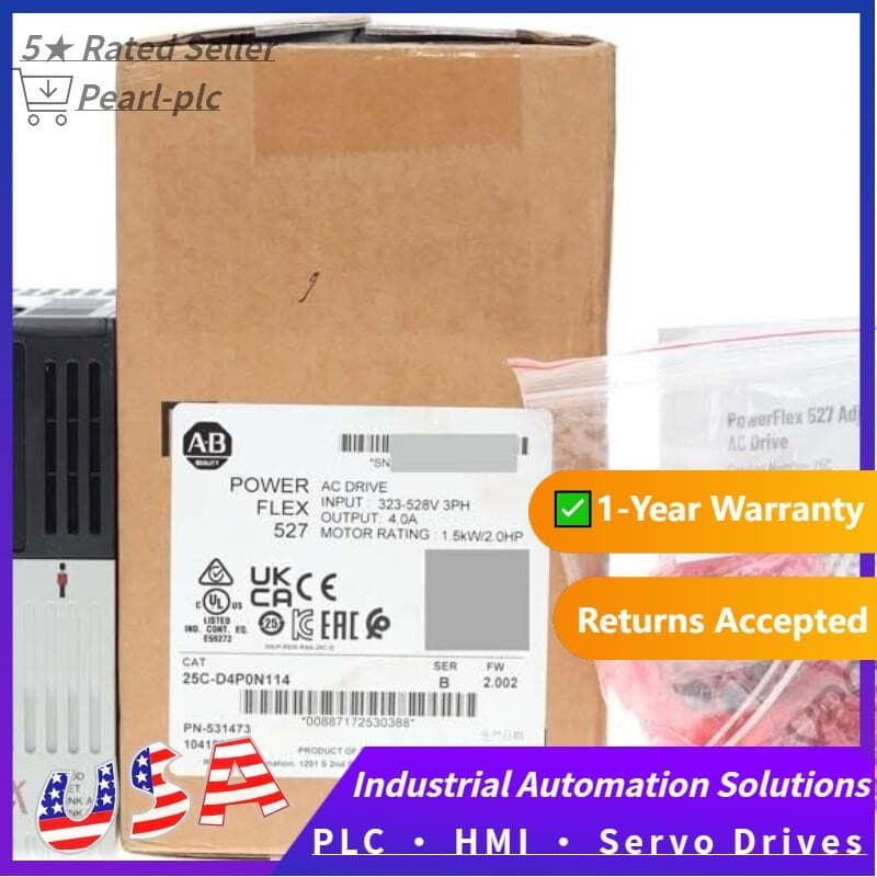 Allen Bradley 25C-D4P0N114 /B PowerFlex 527 480V 4A 2HP IP20 NEMA US Free Tax