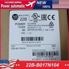 NEW Factory Sealed AB 22B-B017N104 PowerFlex 40 3.7kW 5.0HP AC Drive 22BB017N104