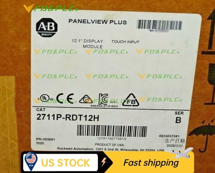 Allen Bradley 2711P-RDT12H Factory Sealed 2711PRDT12H Display Modules