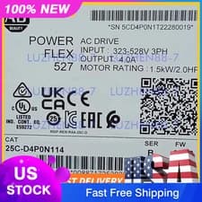 25C-D4P0N114 PowerFlex 525 AC Drive 25CD4P0N114 New IN BOX FAST SHIP