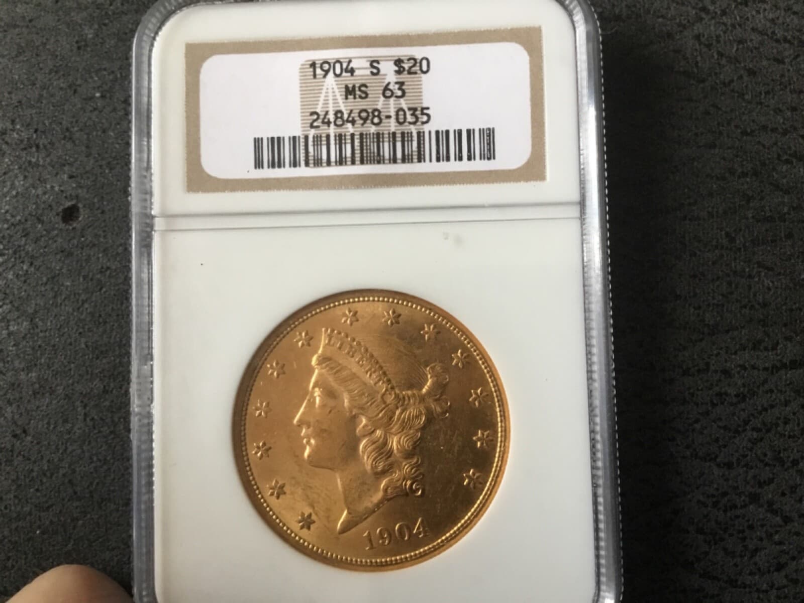 1904 S LIBERTY GOLD DOUBLE EAGLE MS63 NICE LUSTER CHEAPEST ON EBAY