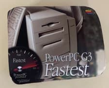 LOT OF 75 NEW OLDF STOCK APPLE COMPUTERS LOGO POWER PC G3 COMPUTER MOUSE PAD