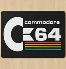 Commodore 64 9.5 x 8 Mouse Pad With Anti-Slip Rubber Backing Made In USA