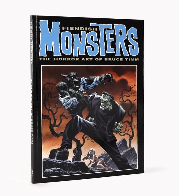 Fiendish Monsters: The Horror Art of Bruce Timm Softcover PB Comic Art Book NEW