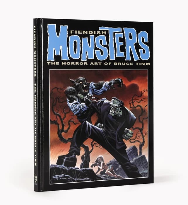 Fiendish Monsters: The Horror Art of Bruce Timm Hardcover Comic Art Book NEW