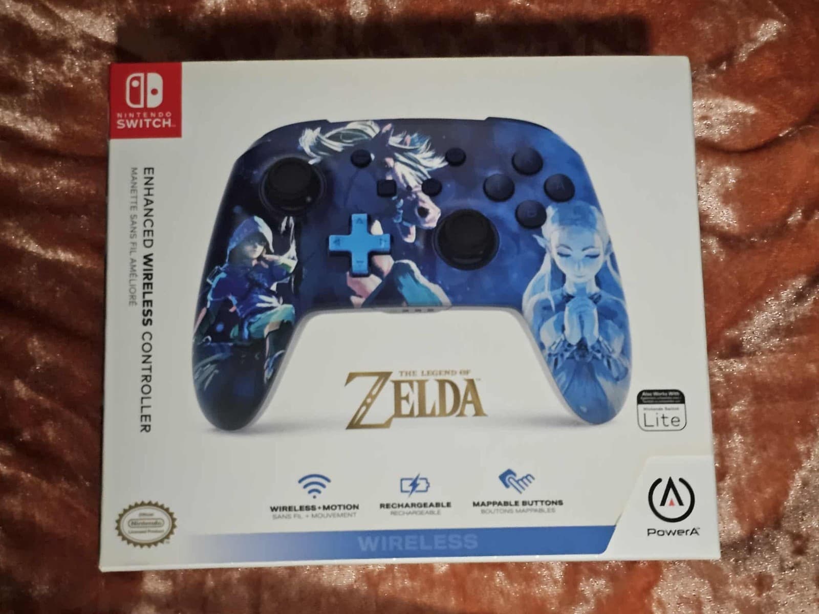 PowerA The Legend Zelda Midnight Ride Nintendo Switch Pro Wireless Controller