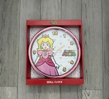 Super Mario Nintendo Peach Wall Analog Clock 12"