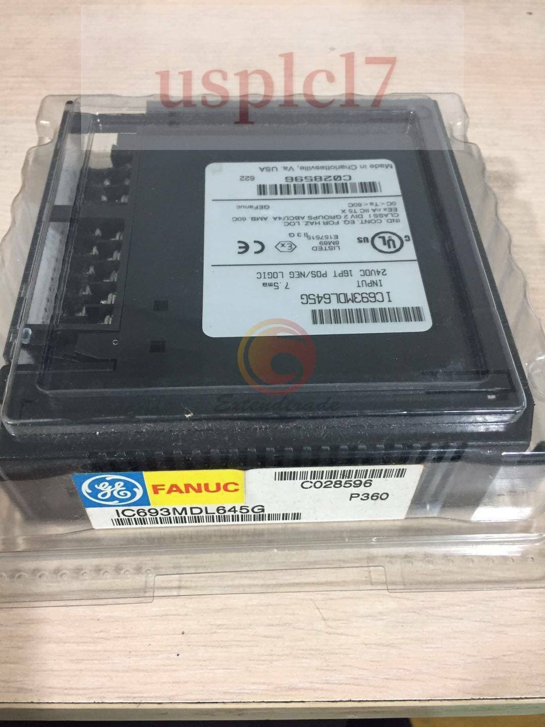 OGE Fanuc 24VDC Input Module IC693MDL645G 16PT POS/NEG LOGIC 7.5ma IC693MDL645