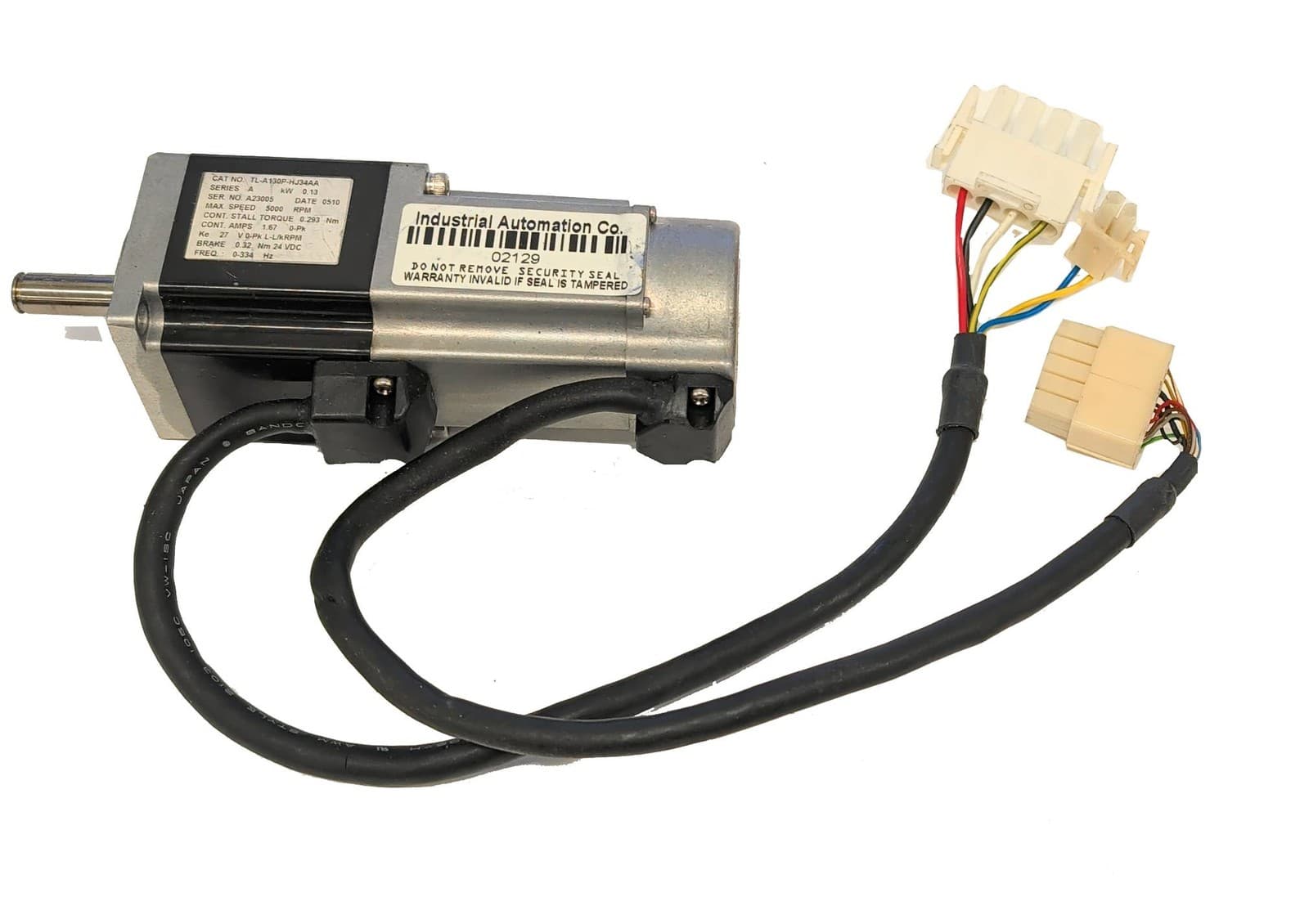 Allen Bradley TL-A130P-HJ34AA TL-Series Servo Motor 5000 RPM 24V DC 2000 LPR