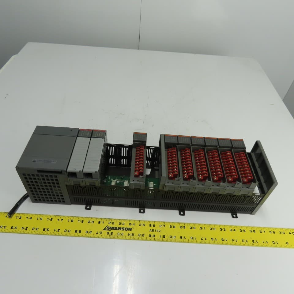Allen-Bradley 1746-A13 SLC 500 13-Slot Chassis W/ 1746-P4 And I/O Modules