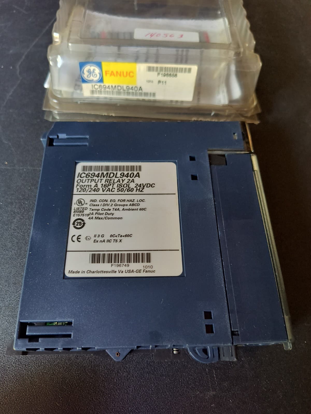 GE FANUC IC694MDL940A OUTPUT RELAY MODULE
